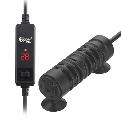 hygger Aquarium Heizstab 25W,Mini Aquarium Heizung mit LED-Digitalanzeige,Small Fish Tank Heater Aquarium Betta Heater for 3-19L Freshwater Aquariums hygger Aquarium Heizstab 25W,Mini Aquarium Heizung mit LED-Digitalanzeige,Small Fish Tank Heater Aquarium Betta Heater for 3-19L Freshwater Aquariums von hygger