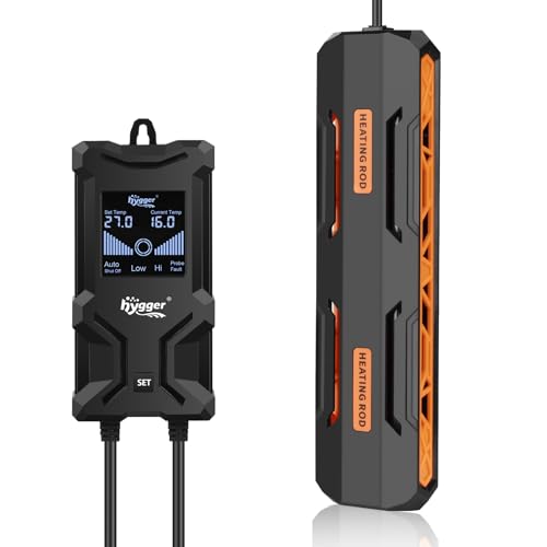 hygger Aquarium Heizung, 400W Tauch Aquarium Heizer mit Intelligentem LCD Digitalanzeige Controller und Automatischem Abschaltschutz Aquarium Heizstab für 152–302L Süßwasser Salzwasser Tank hygger Aquarium Heizung, 400W Tauch Aquarium Heizer mit Intelligentem LCD Digitalanzeige Controller und Automatischem Abschaltschutz Aquarium Heizstab für 152–302L Süßwasser Salzwasser Tank von hygger
