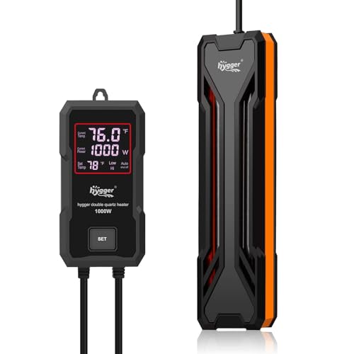 hygger Aquarium Heizung Tauchheizer Aquarienheizung mit LED Intelligentem Digitalanzeige Controller, Aquarium Heizstab Tauch Aquarium Heizer Stabheizung-1000W hygger Aquarium Heizung Tauchheizer Aquarienheizung mit LED Intelligentem Digitalanzeige Controller, Aquarium Heizstab Tauch Aquarium Heizer Stabheizung-1000W von hygger