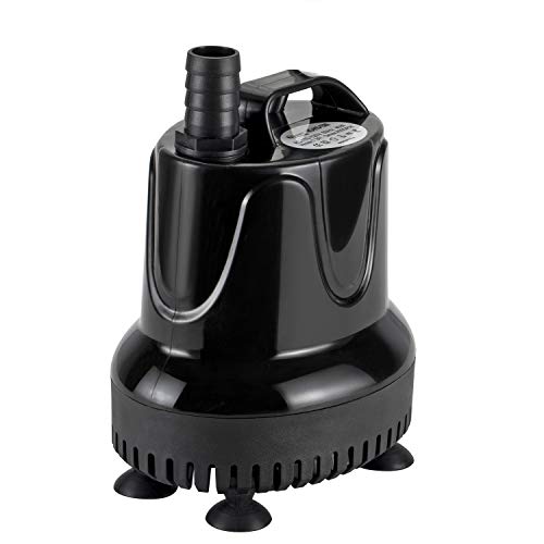 hygger Aquarium Tauchpumpe, 800L/H 18W Aquariumpumpe Widersteht Trockenes Brennen, Sehr Leise Wasserpumpe mit Keramik Achse, für Teiche, Aquarium, Garten, Brunnen, Teichpumpe mit 2 Düse von hygger