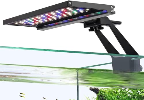 hygger Clip On Vollspektrum Aquarium LED Beleuchtung,14W Aquarium Beleuchtung Tag-Nacht Dual Timer, Sunrise-Day-Sunset-Moon Aquarium Licht, Einstellbare Timer mit 9 Farben für Bepflanzte Aquarien hygger Clip On Vollspektrum Aquarium LED Beleuchtung,14W Aquarium Beleuchtung Tag-Nacht Dual Timer, Sunrise-Day-Sunset-Moon Aquarium Licht, Einstellbare Timer mit 9 Farben für Bepflanzte Aquarien von hygger