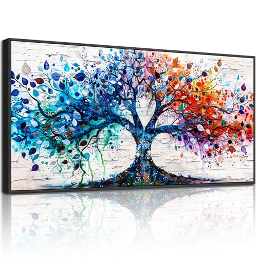 hyidecorart Baum des Lebens Wandbilder Wohnzimmer Groß, 60x120 cm Farbenreiche Leinwandbilder mit Rahmen, Natur Wanddeko Aesthetic Schlafzimmer Büro Flur Esszimmer Arbeitszimmer Treppe hyidecorart Baum des Lebens Wandbilder Wohnzimmer Groß, 60x120 cm Farbenreiche Leinwandbilder mit Rahmen, Natur Wanddeko Aesthetic Schlafzimmer Büro Flur Esszimmer Arbeitszimmer Treppe von hyidecorart
