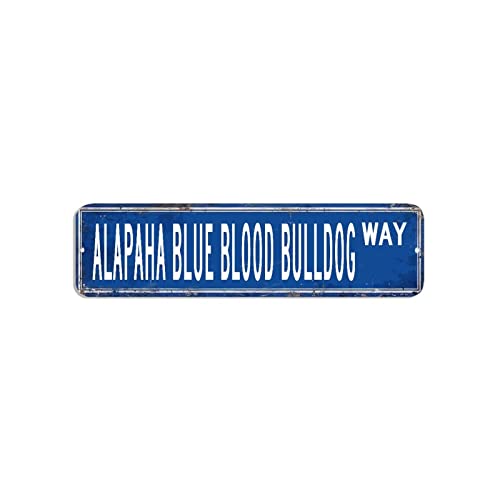 Alapaha Blue Blood Bulldog Straßenschild You Me and The Dogs Metallschild, 7,6 x 30,5 cm, einfach zu montieren, Aluminiumschild, antikes Poster, Kunstdesign für Bars, Restaurants, Cafés, Pubs von hyxxiqin0e