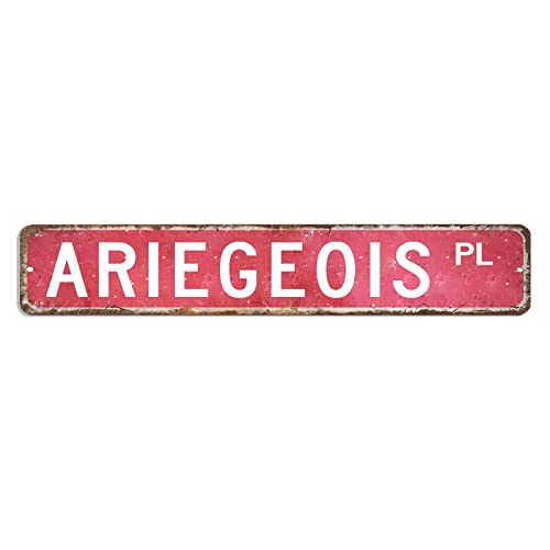 Ariegeois Straßenschild, Haustier-Blechschild, 7,6 x 45,7 cm, benutzerdefiniertes, lichtbeständiges Aluminiumschild, Retro-Wandschild, Poster für Zuhause, Männerhöhle, Garage, Pubs, Club Ariegeois Straßenschild, Haustier-Blechschild, 7,6 x 45,7 cm, benutzerdefiniertes, lichtbeständiges Aluminiumschild, Retro-Wandschild, Poster für Zuhause, Männerhöhle, Garage, Pubs, Club von hyxxiqin0e