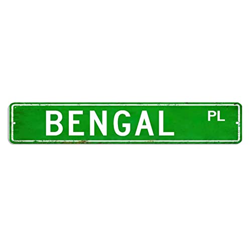 Bengalisches Straßenschild, Haustier-Blechschild, 7,6 x 45,7 cm, personalisierbar, rostfreie Metall-Wandkunst, modische Metalltafel für Badezimmer, Garten, Heimdekoration, Café Bengalisches Straßenschild, Haustier-Blechschild, 7,6 x 45,7 cm, personalisierbar, rostfreie Metall-Wandkunst, modische Metalltafel für Badezimmer, Garten, Heimdekoration, Café von hyxxiqin0e