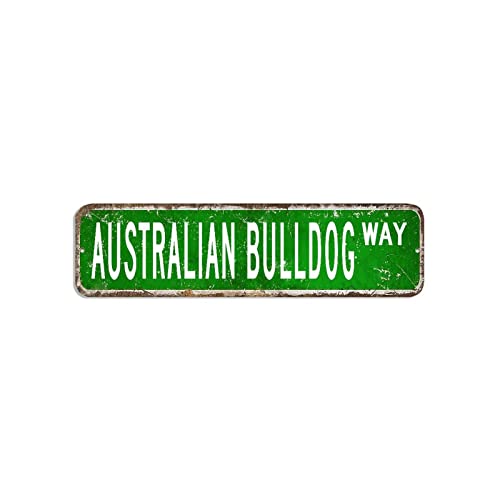 Blechschild Australische Bulldogge Welpe Geschenke Blechschild 7,6 x 30,5 cm personalisiertes, lichtbeständiges Metall-Blechschild Antikes Wandschild Poster für Zuhause, Küche, Badezimmer, Garage Blechschild Australische Bulldogge Welpe Geschenke Blechschild 7,6 x 30,5 cm personalisiertes, lichtbeständiges Metall-Blechschild Antikes Wandschild Poster für Zuhause, Küche, Badezimmer, Garage von hyxxiqin0e