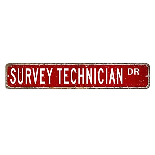 Blechschild mit Aufschrift "Survey Technician", Geschenk für Umfragetechniker, Beruf, 7,6 x 45,7 cm, rostfreies Aluminium-Metallschild, rustikales Eisengemälde für Garage, Menschen, Höhle, Geschäft Blechschild mit Aufschrift "Survey Technician", Geschenk für Umfragetechniker, Beruf, 7,6 x 45,7 cm, rostfreies Aluminium-Metallschild, rustikales Eisengemälde für Garage, Menschen, Höhle, Geschäft von hyxxiqin0e