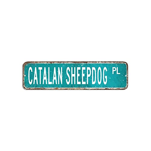 Blechschild mit Katalanischem Schäferhund, Hundepfote, 7,6 x 30,5 cm, personalisiertes, lichtbeständiges Metall-Blechschild, modische Metallkunsttafel für Garage, Männerhöhle, Café, Bar Blechschild mit Katalanischem Schäferhund, Hundepfote, 7,6 x 30,5 cm, personalisiertes, lichtbeständiges Metall-Blechschild, modische Metallkunsttafel für Garage, Männerhöhle, Café, Bar von hyxxiqin0e