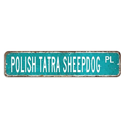 Blechschild mit polnischem Tatra-Schäferhund, Geschenk, 10,2 x 45,7 cm, einfach zu montieren, Metall-Blechschild, schicke Wanddekoration, Kunst für Zuhause, Wohnheim, Fitnessstudio, Straße, Pubs, Club Blechschild mit polnischem Tatra-Schäferhund, Geschenk, 10,2 x 45,7 cm, einfach zu montieren, Metall-Blechschild, schicke Wanddekoration, Kunst für Zuhause, Wohnheim, Fitnessstudio, Straße, Pubs, Club von hyxxiqin0e