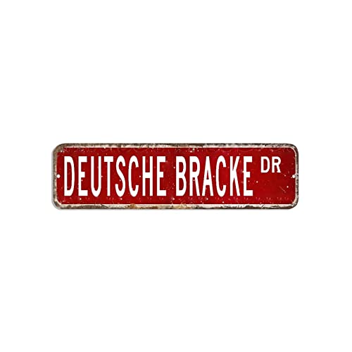 Deutsche Bracke Straßenschild, Hundeliebhaber, Blechschild, 7,6 x 30,5 cm, wetterfest, modisches Wandschild, Poster für Zuhause, Büro, Zimmer, Café, Bar Deutsche Bracke Straßenschild, Hundeliebhaber, Blechschild, 7,6 x 30,5 cm, wetterfest, modisches Wandschild, Poster für Zuhause, Büro, Zimmer, Café, Bar von hyxxiqin0e