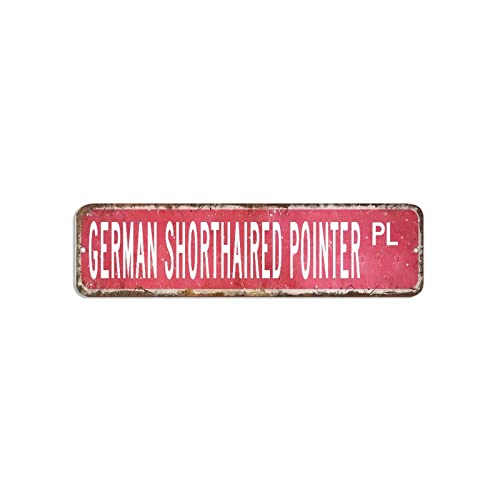 Deutsches Kurzhaar Straßenschild Tierrasse Metallschild 7,6 x 30,5 cm personalisiertes, winddichtes Metall-Blechschild Antikes Poster Plakette für Garage, Bar, Kino, Garten, Straße Deutsches Kurzhaar Straßenschild Tierrasse Metallschild 7,6 x 30,5 cm personalisiertes, winddichtes Metall-Blechschild Antikes Poster Plakette für Garage, Bar, Kino, Garten, Straße von hyxxiqin0e