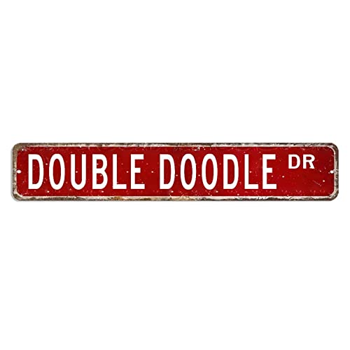 Doppeltes Kritzelei-Straßenschild mit Aufschrift "Dog Mom", Geschenk, Blechschild, 7,6 x 45,7 cm, personalisierbar, lichtbeständig, Wandkunst, lustiges Schild für Zuhause, Tor, Garten, Bars Doppeltes Kritzelei-Straßenschild mit Aufschrift "Dog Mom", Geschenk, Blechschild, 7,6 x 45,7 cm, personalisierbar, lichtbeständig, Wandkunst, lustiges Schild für Zuhause, Tor, Garten, Bars von hyxxiqin0e