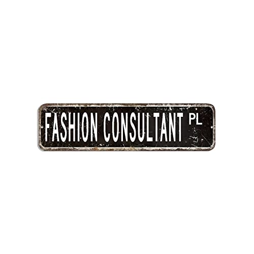 Fashion Consultant Straßenschild, Modeberater, Liebhaber, Geschenk, Beruf, Blechschild, 7,6 x 30,5 cm, wetterfest, Metall-Wandkunst, modische Wandschild, Dekoration für Zuhause, Küche, Badezimmer Fashion Consultant Straßenschild, Modeberater, Liebhaber, Geschenk, Beruf, Blechschild, 7,6 x 30,5 cm, wetterfest, Metall-Wandkunst, modische Wandschild, Dekoration für Zuhause, Küche, Badezimmer von hyxxiqin0e