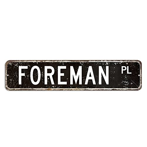 Foreman Straßenschild Foreman Decor Beruf Blechschild 10,2 x 45,7 cm individuelles rostfreies Metall-Blechschild Retro-Stil Dekoration Schild für Zuhause, Café, Bar, Pub, Bierclub Foreman Straßenschild Foreman Decor Beruf Blechschild 10,2 x 45,7 cm individuelles rostfreies Metall-Blechschild Retro-Stil Dekoration Schild für Zuhause, Café, Bar, Pub, Bierclub von hyxxiqin0e