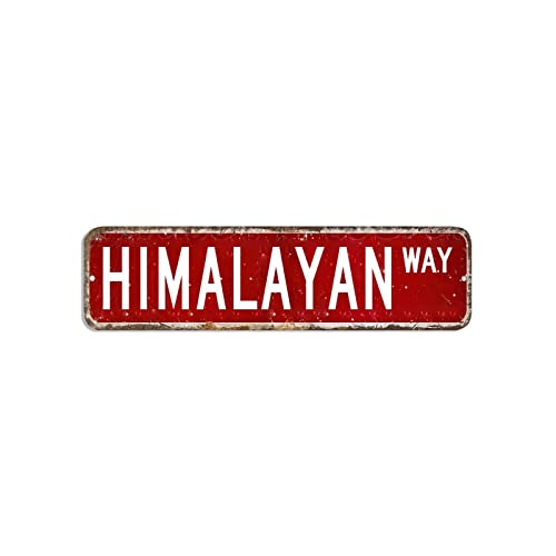 Himalaya-Straßenschild mit Tierrasse, Blechschild, 7,6 x 30,5 cm, rostfreies Aluminiumschild, Retro-Metallschild für Zuhause, Bar, Höhle, Zuhause, Pubs, Club Himalaya-Straßenschild mit Tierrasse, Blechschild, 7,6 x 30,5 cm, rostfreies Aluminiumschild, Retro-Metallschild für Zuhause, Bar, Höhle, Zuhause, Pubs, Club von hyxxiqin0e