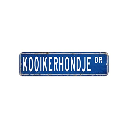 Kooikerhondje Straßenschild "Beware of Dogs", Blechschild, 7,6 x 30,5 cm, rostfreie Metall-Wandkunst, Vintage-Metallschild für Café, Kaffee, Bars, Pubs, Männerhöhle Kooikerhondje Straßenschild "Beware of Dogs", Blechschild, 7,6 x 30,5 cm, rostfreie Metall-Wandkunst, Vintage-Metallschild für Café, Kaffee, Bars, Pubs, Männerhöhle von hyxxiqin0e