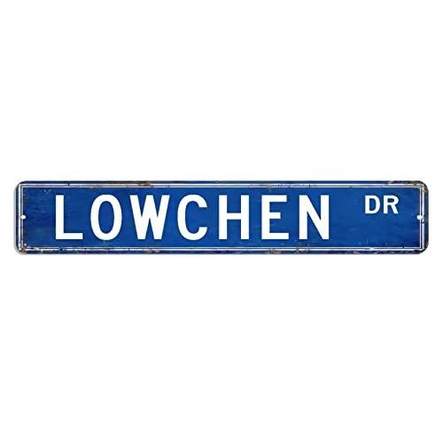 Lowchen Straßenschild Hundepfoten-Metallschild, 7,6 x 45,7 cm, benutzerdefiniertes, lichtbeständiges Aluminiumschild, modernes Poster, Plakette für Haus, Garage, Bar, Cafés, Geschäft von hyxxiqin0e