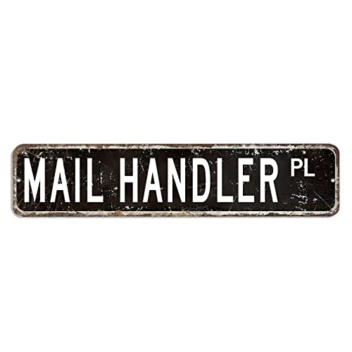Mail Handler Straßenschild Mail Handler Dekor Beruf Metallschild 10,2 x 45,7 cm personalisiertes, winddichtes Aluminium-Metallschild Bauernhaus Wandposter Dekor für Küche, Garten, Bauernhaus, Garage Mail Handler Straßenschild Mail Handler Dekor Beruf Metallschild 10,2 x 45,7 cm personalisiertes, winddichtes Aluminium-Metallschild Bauernhaus Wandposter Dekor für Küche, Garten, Bauernhaus, Garage von hyxxiqin0e