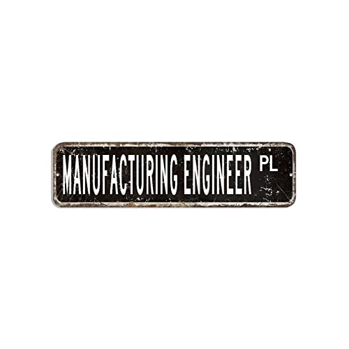 Manufacturing Engineer Straßenschild Fertigungsingenieur Dekor Beruf Blechschild 7,6 x 30,5 cm personalisiertes winddichtes Metall-Blechschild Retro-Stil Wandschild Dekor für Kaffee Zuhause Manufacturing Engineer Straßenschild Fertigungsingenieur Dekor Beruf Blechschild 7,6 x 30,5 cm personalisiertes winddichtes Metall-Blechschild Retro-Stil Wandschild Dekor für Kaffee Zuhause von hyxxiqin0e
