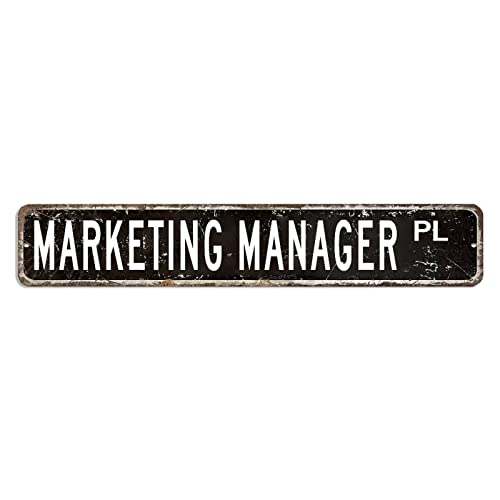 Marketing Manager Straßenschild Marketing Manager Liebhaber Geschenk Beruf Metallschilder 7,6 x 45,7 cm personalisiertes, rostfreies Aluminium-Metallschild für drinnen und draußen, Bauernhaus, Kaffee Marketing Manager Straßenschild Marketing Manager Liebhaber Geschenk Beruf Metallschilder 7,6 x 45,7 cm personalisiertes, rostfreies Aluminium-Metallschild für drinnen und draußen, Bauernhaus, Kaffee von hyxxiqin0e