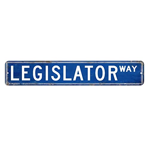 Metallschild "Legislator Legislator", Dekoration, Beruf, Metallschild, 7,6 x 45,7 cm, einfach zu montieren, rustikales Poster, Dekoration für Zuhause, Männerhöhle, Garage, Pubs, Club von hyxxiqin0e