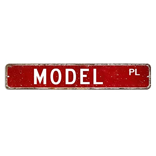 Modell-Straßenschild, Modelldekoration, Beruf, Metallschild, 7,6 x 45,7 cm, personalisierbar, rostfreies Metall-Blechschild, nostalgische Metall-Wanddekoration für Männerhöhle, Bar, Garage, Tankstelle Modell-Straßenschild, Modelldekoration, Beruf, Metallschild, 7,6 x 45,7 cm, personalisierbar, rostfreies Metall-Blechschild, nostalgische Metall-Wanddekoration für Männerhöhle, Bar, Garage, Tankstelle von hyxxiqin0e