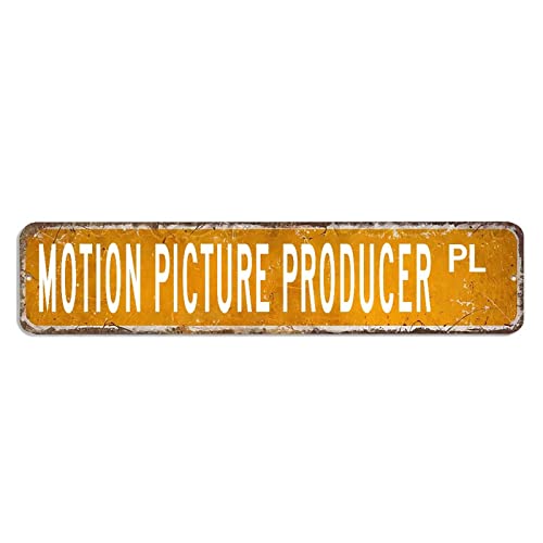 Motion Picture Producer Straßenschild Motion Picture Producer Lover Geschenk Beruf Aluminiumschild 10,2 x 45,7 cm individuelles Schild Blechschild modernes Schild Blechschild für Zuhause, Bar, Zimmer Motion Picture Producer Straßenschild Motion Picture Producer Lover Geschenk Beruf Aluminiumschild 10,2 x 45,7 cm individuelles Schild Blechschild modernes Schild Blechschild für Zuhause, Bar, Zimmer von hyxxiqin0e