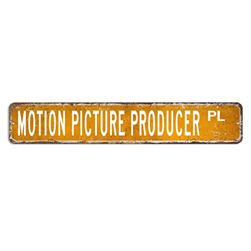 Motion Picture Producer Straßenschild Motion Picture Produzent Decor Beruf Aluminiumschild 7,6 x 45,7 cm personalisiertes, winddichtes Aluminium-Metallschild Lustiges Schild Dekor für Bibliothek, Café Motion Picture Producer Straßenschild Motion Picture Produzent Decor Beruf Aluminiumschild 7,6 x 45,7 cm personalisiertes, winddichtes Aluminium-Metallschild Lustiges Schild Dekor für Bibliothek, Café von hyxxiqin0e