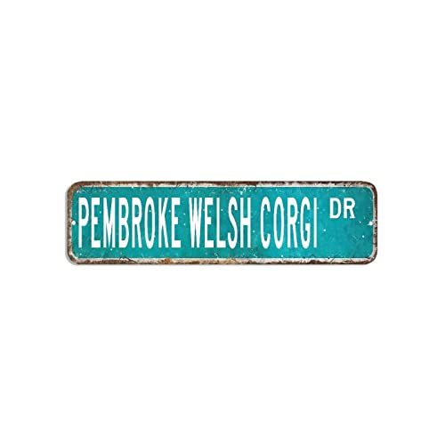 Pembroke Welsh Corgi Straßenschild Tier Welpe Metallschild 7,6 x 30,5 cm individuell, rostfreie Metall-Wandkunst, moderne Wanddekoration, Kunst für Zuhause, Küche, Badezimmer, Garage Pembroke Welsh Corgi Straßenschild Tier Welpe Metallschild 7,6 x 30,5 cm individuell, rostfreie Metall-Wandkunst, moderne Wanddekoration, Kunst für Zuhause, Küche, Badezimmer, Garage von hyxxiqin0e