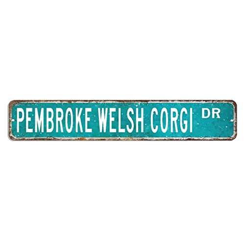 Pembroke Welsh Corgi Straßenschild "You Me and The Dogs", Metallschild, 7,6 x 45,7 cm, einfach zu montieren, Aluminiumschild, modernes Metallschild für Bars, Garage, Cafés, Pubs, Männerhöhle Pembroke Welsh Corgi Straßenschild "You Me and The Dogs", Metallschild, 7,6 x 45,7 cm, einfach zu montieren, Aluminiumschild, modernes Metallschild für Bars, Garage, Cafés, Pubs, Männerhöhle von hyxxiqin0e