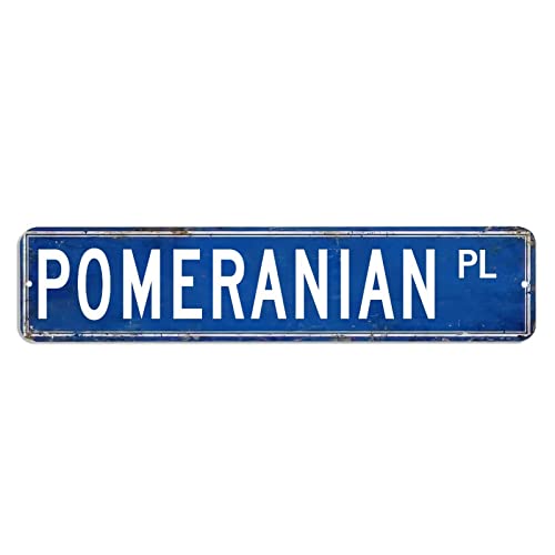 Pommersche Straßenschild, Tierwarnung, Metallschild, 10,2 x 45,7 cm, benutzerdefiniertes, lichtbeständiges Aluminiumschild, Wandschild, Poster für Bars, Restaurants, Cafés, Pubs Pommersche Straßenschild, Tierwarnung, Metallschild, 10,2 x 45,7 cm, benutzerdefiniertes, lichtbeständiges Aluminiumschild, Wandschild, Poster für Bars, Restaurants, Cafés, Pubs von hyxxiqin0e