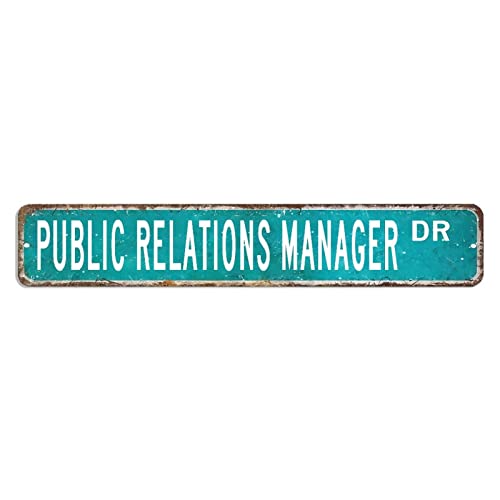 Public Relations Manager Straßenschild Public Relations Manager Dekor Beruf Metallschilder 7,6 x 45,7 cm individuelles rostfreies Schild Blechschild Moderne Wanddekoration Kunst für Bar, Café Public Relations Manager Straßenschild Public Relations Manager Dekor Beruf Metallschilder 7,6 x 45,7 cm individuelles rostfreies Schild Blechschild Moderne Wanddekoration Kunst für Bar, Café von hyxxiqin0e