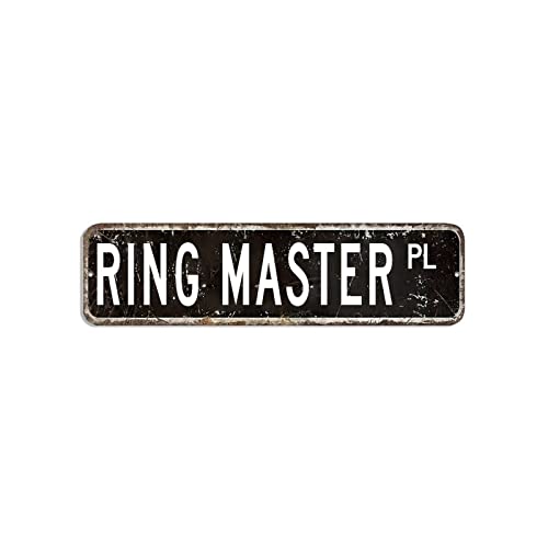 Ring Master Straßenschild Ring Master Lover Geschenk Beruf Aluminiumschild 7,6 x 30,5 cm individuell wetterfest Metall-Wandkunst nostalgische Metall-Wanddekoration für Zuhause, Büro, Zimmer, Café Bar Ring Master Straßenschild Ring Master Lover Geschenk Beruf Aluminiumschild 7,6 x 30,5 cm individuell wetterfest Metall-Wandkunst nostalgische Metall-Wanddekoration für Zuhause, Büro, Zimmer, Café Bar von hyxxiqin0e