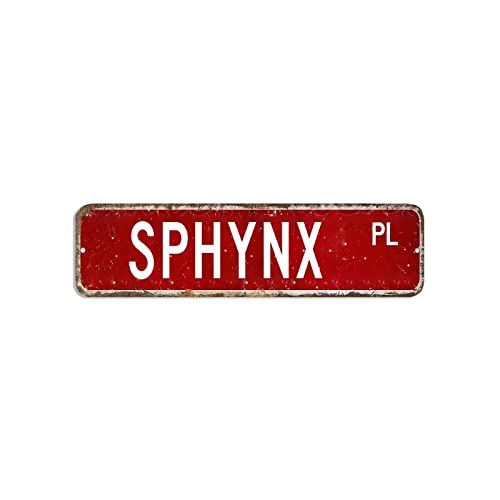 Sphynx Straßenschild, Jagd, Angeln, Tier-Blechschild, 7,6 x 30,5 cm, winddicht, Metall, Wandkunst, Landposter, Plakette, Dekoration für Zuhause, Küche, Badezimmer, Garage Sphynx Straßenschild, Jagd, Angeln, Tier-Blechschild, 7,6 x 30,5 cm, winddicht, Metall, Wandkunst, Landposter, Plakette, Dekoration für Zuhause, Küche, Badezimmer, Garage von hyxxiqin0e