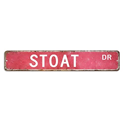 Stoat Straßenschild Hundebesitzer, Geschenk, Metallschild, 7,6 x 45,7 cm, winddicht, antikes Metallschild für Mancave She Shed Restaurant Garage Stoat Straßenschild Hundebesitzer, Geschenk, Metallschild, 7,6 x 45,7 cm, winddicht, antikes Metallschild für Mancave She Shed Restaurant Garage von hyxxiqin0e