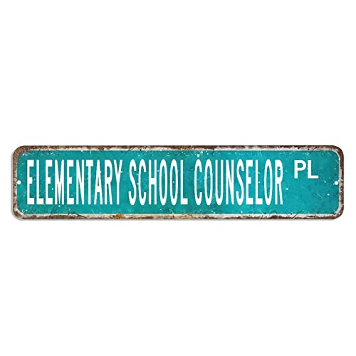 Straßenschild für Grundschule, Beruf, Beruf, Aluminiumschild, 10,2 x 45,7 cm, individuelles Schild, Blechschild, Wanddekoration für Bauernhaus, Zaun, Haus, Männerhöhle Straßenschild für Grundschule, Beruf, Beruf, Aluminiumschild, 10,2 x 45,7 cm, individuelles Schild, Blechschild, Wanddekoration für Bauernhaus, Zaun, Haus, Männerhöhle von hyxxiqin0e