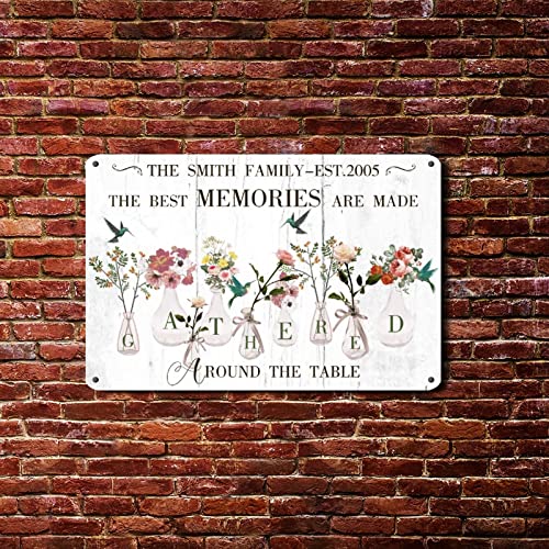 This Is Us Blechschild, Sonnenblume, Kolibri, motivierende Worte, Buchstaben, Aluminiumschild, 20,3 x 30,5 cm, wetterfest, Retro-Poster, Plakette für Zuhause, Café, Bar, Pub, Bierclub von hyxxiqin0e