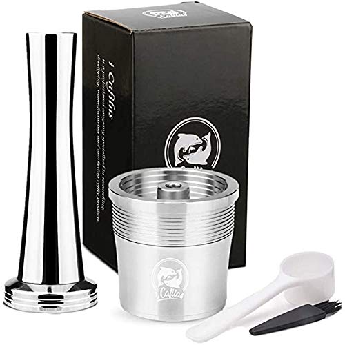 Wiederbefüllbare Illy Kaffeekapsel aus Edelstahl zum Nachfüllen,Edelstahl Filterkapsel für Illy X9 X 8 X7.1 Y5 Y3 Y1.1 capsule+tamper von i Cafilas