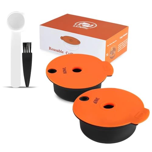 i Cafilas 60ml Wiederbefüllbare Kaffeekapsel für Tassimo Bosch,Wiederverwendbare Refill-Kapsel Kaffeefilter für Tassimo Bosch (2pcs) von i Cafilas