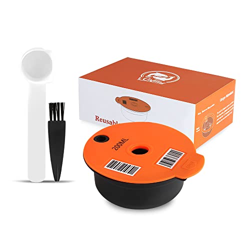 I Cafilas Wiederbefüllbare Kaffeekapsel für Tassimo Bosch - Wiederverwendbare Refill-Kapsel, Kaffeefilter + Tamper (200ml) von i Cafilas