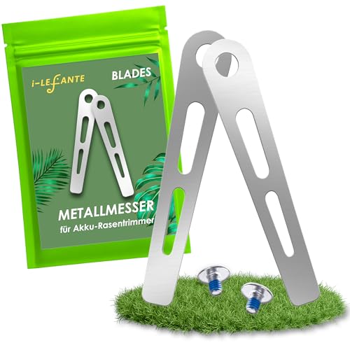 i-LEFANTE Ersatz Metallmesser für Akku-Rasentrimmer i-LEFANTE BladeDisc Rot und Schwarz (2) von i-LEFANTE