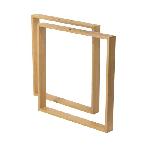 i-flair 2er-Set Kufen-Tischgestell 70 × 71 cm – Metallgestell in Eiche-Holzoptik, 80 × 20 mm Vierkantprofil, einfache Montage, Industrial-Design für DIY-Esstisch & Schreibtisch i-flair 2er-Set Kufen-Tischgestell 70 × 71 cm – Metallgestell in Eiche-Holzoptik, 80 × 20 mm Vierkantprofil, einfache Montage, Industrial-Design für DIY-Esstisch & Schreibtisch von i-flair