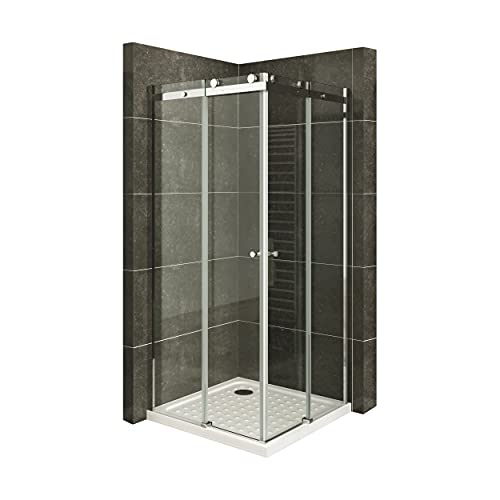 i-flair Duschkabine ANNA mit Schiebetüren 85x95 cm Höhe: 200 cm Eckduschkabine mit Eckeinstieg und Rollsystem aus 8mm durchsichtigem Nano ESG Sicherheitsglas - LINKS UND RECHTS MONTIERBAR! - DK88 i-flair Duschkabine ANNA mit Schiebetüren 85x95 cm Höhe: 200 cm Eckduschkabine mit Eckeinstieg und Rollsystem aus 8mm durchsichtigem Nano ESG Sicherheitsglas - LINKS UND RECHTS MONTIERBAR! - DK88 von i-flair