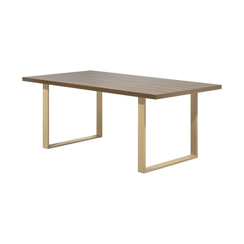 i-flair Esszimmertisch Macon 140x80 cm Kufentisch Holztisch Esstisch Kufengestell Tisch mit Tischplatte und Kufen - Nussbaum + Eiche i-flair Esszimmertisch Macon 140x80 cm Kufentisch Holztisch Esstisch Kufengestell Tisch mit Tischplatte und Kufen - Nussbaum + Eiche von i-flair