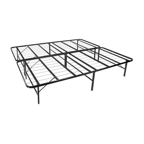 i-flair Klappbett Metall 160x200 cm Letto in Schwarz – Faltbares Gästebett mit stabilem Rahmen & Stauraum – platzsparendes Metallbett für Gäste, langlebiges Faltbett, klappbar & leicht zu verstauen i-flair Klappbett Metall 160x200 cm Letto in Schwarz – Faltbares Gästebett mit stabilem Rahmen & Stauraum – platzsparendes Metallbett für Gäste, langlebiges Faltbett, klappbar & leicht zu verstauen von i-flair