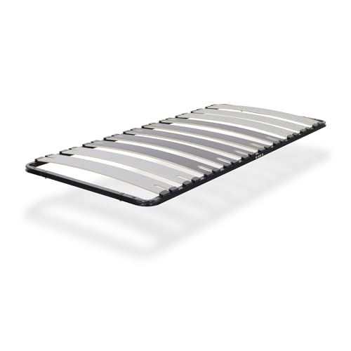 i-flair Lattenrost Deck 80x200 cm - Stabiler Metall-Lattenrahmen mit Breiten Latten für alle Betten und Matratzen geeignet von i-flair