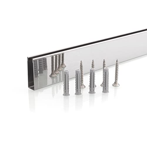 i-flair Premium Wandanschlussprofil Wandprofil aus V2A Edelstahl für 10 mm Duschabtrennungen/Glas Duschprofil Wandabschlussleiste ROSTFREIES U-Profil 200 cm für Walk-In-Duschen beispielsweise i-flair Premium Wandanschlussprofil Wandprofil aus V2A Edelstahl für 10 mm Duschabtrennungen/Glas Duschprofil Wandabschlussleiste ROSTFREIES U-Profil 200 cm für Walk-In-Duschen beispielsweise von i-flair