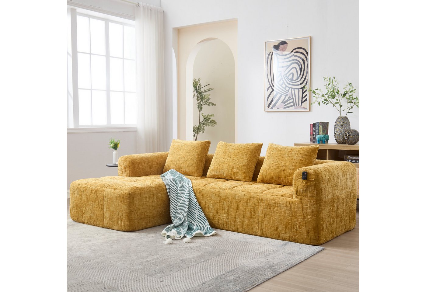 i@home 3-Sitzer Modernes Sektionssofa, L-Sofa, 3-Sitzer-Sofa, Kein Einbau erforderlich, kein Aufbau notwendig i@home 3-Sitzer Modernes Sektionssofa, L-Sofa, 3-Sitzer-Sofa, Kein Einbau erforderlich, kein Aufbau notwendig von i@home