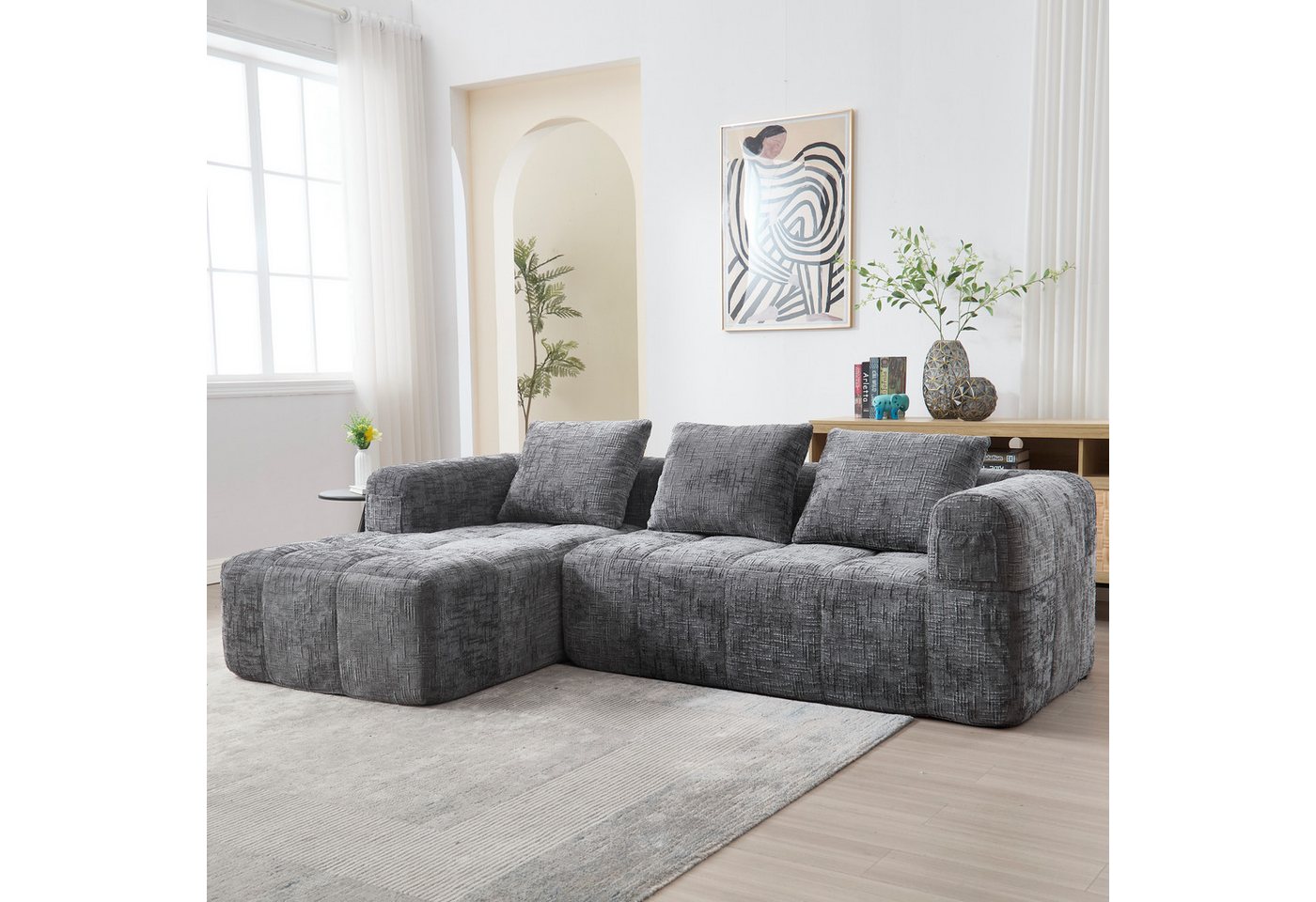 i@home 3-Sitzer Modernes Sektionssofa, L-Sofa, 3-Sitzer-Sofa, Kein Einbau erforderlich, kein Aufbau notwendig i@home 3-Sitzer Modernes Sektionssofa, L-Sofa, 3-Sitzer-Sofa, Kein Einbau erforderlich, kein Aufbau notwendig von i@home