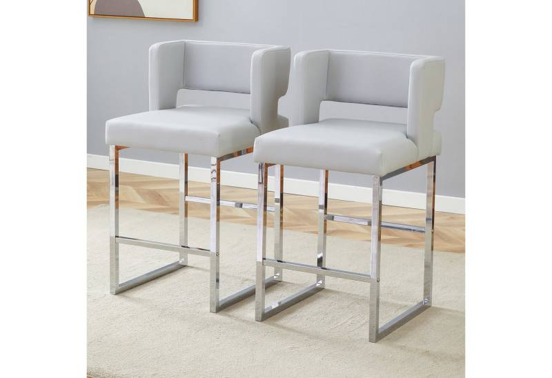 i@home Bistrostuhl 2-Pack-Barstühle im nordischen Stil mit modernem quadratischem Design (2er-Set), Leicht zu reinigen von i@home